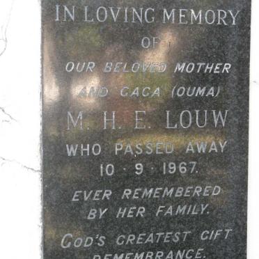 LOUW M.H.E. -1967