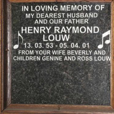 LOUW Henry Raymond 1953-2001