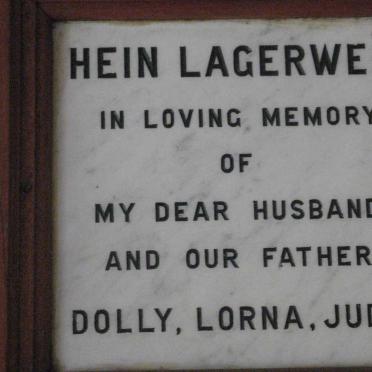 LAGERWEIJ Hein