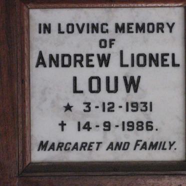 LOUW Andrew Lionel 1931-1986
