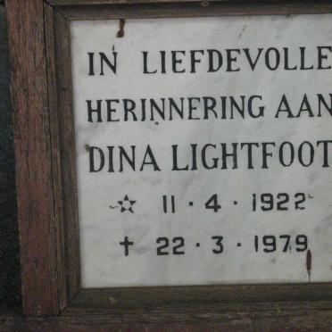 LIGHTFOOT Dina 1922-1979