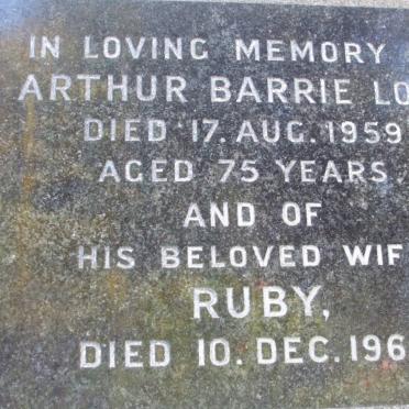 LOW Arthur Barrie -1959 &amp; Ruby -1960