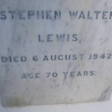 LEWIS Stephen Walter -1942