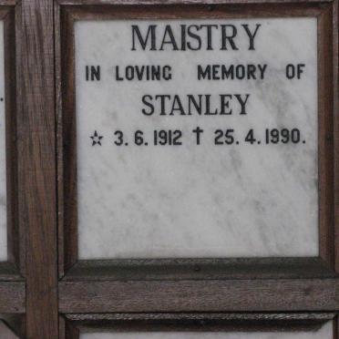 MAISTRY Stanley 1912-1990