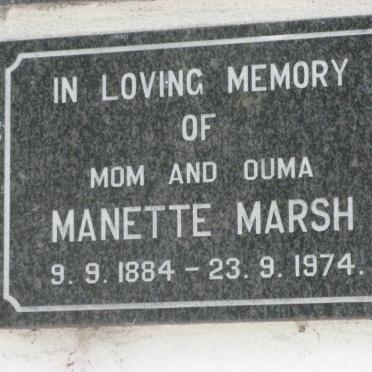 MARSH Manette 1884-1974