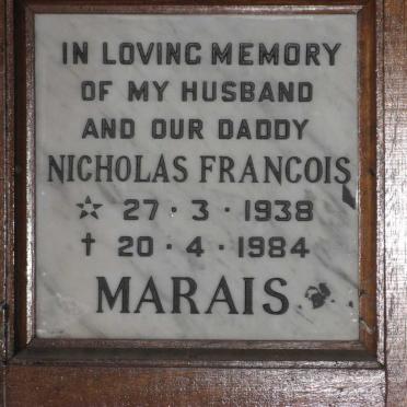 MARAIS Nicholas Francois 1938-1984