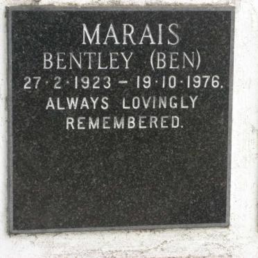 MARAIS Bentley 1923-1976