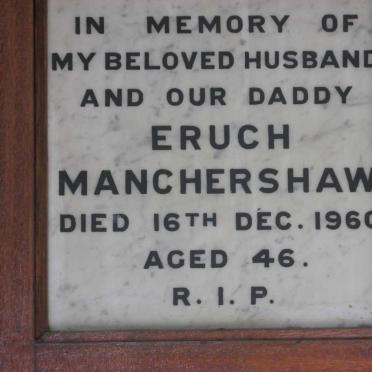 MANCHERSHAW Eruch -1960