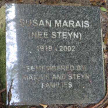 MARAIS Susan nee STEYN 1919-2002