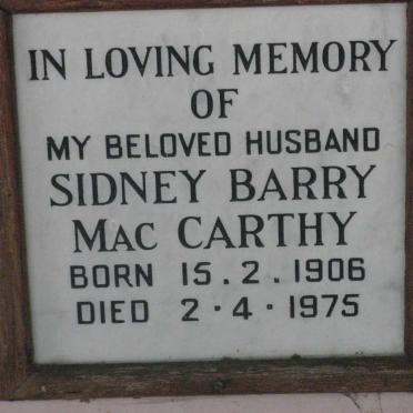 MACCARTHY Sidney Barry 1906-1975