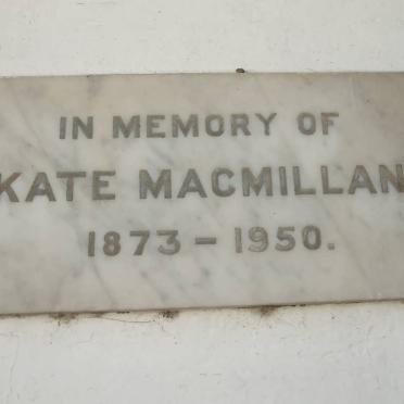 MACMILLAN Kate 1873-1950