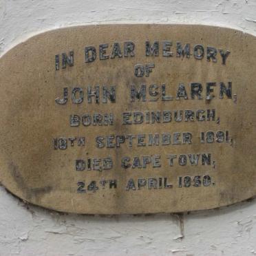 McLAREN John 1891-1950