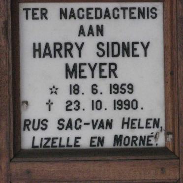MEYER Harry Sidney 1959-1990
