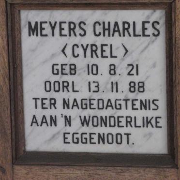 MEYERS Charles 1921-1988