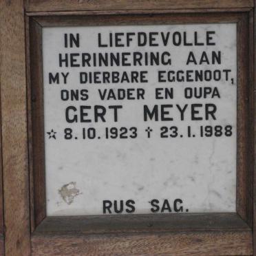 MEYER Gert 1923-1988