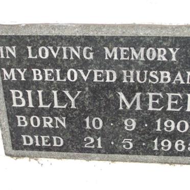 MEEK Billy 1903-1965