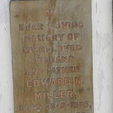 MILLER Edward N. 1905-1958