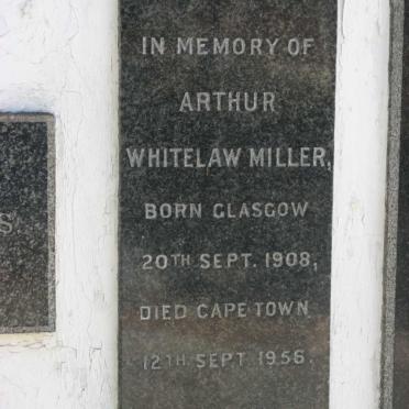 MILLER Arthur Whitelaw 1908-1956