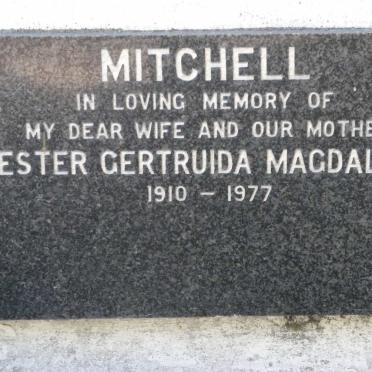 MITCHELL Hester Gertruida Magdalena 1910-1977