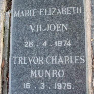 MUNRO Trevor Charles -1975 :: VILJOEN Marie Elizabeth -1974