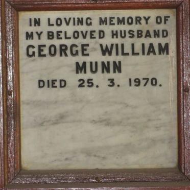 MUNN George William -1970