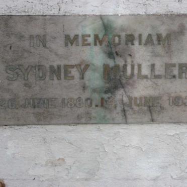MULLER Sydney 1880-1938