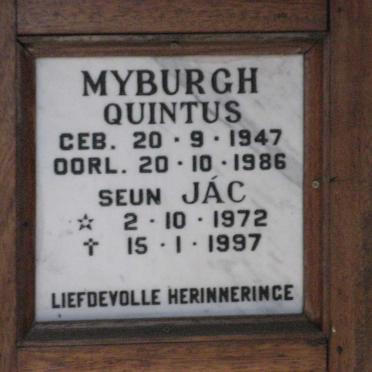 MYBURGH Quintus 1947-1986 :: MYBURGH Jac 1972-1997