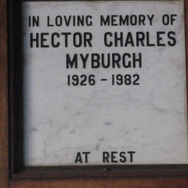 MYBURGH Hector Charles 1926-1982