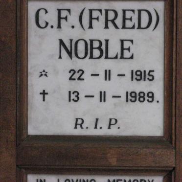 NOBLE C.F. 1915-1989