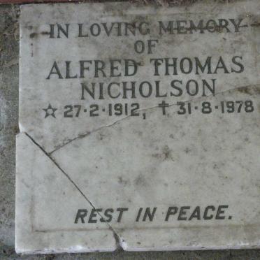NICHOLSON Alfred Thomas 1912-1978