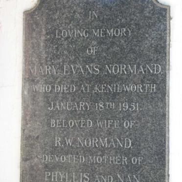 NORMAND Mary Evans -1951