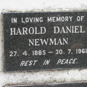 NEWMAN Harold Daniel 1885-1961