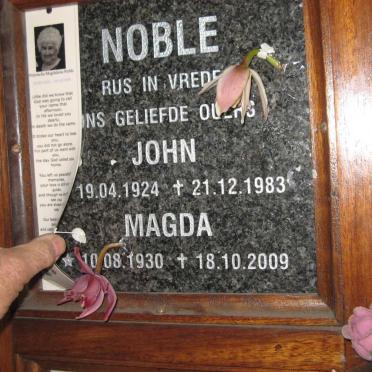 NOBLE John 1924-1983 &amp; Magda 1930-2009