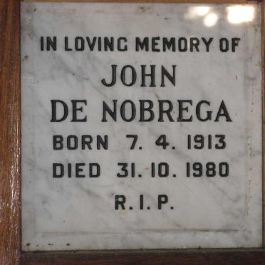 NOBREGA John, de 1913-1980
