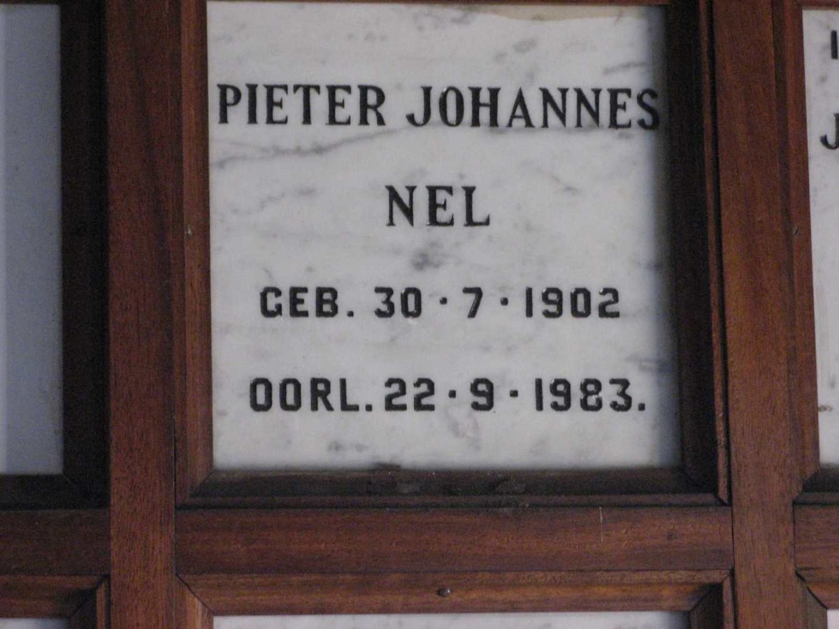 NEL Pieter Johannes 1902-1983