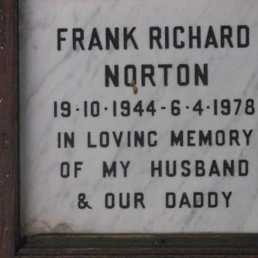 NORTON Frank Richard 1944-1978