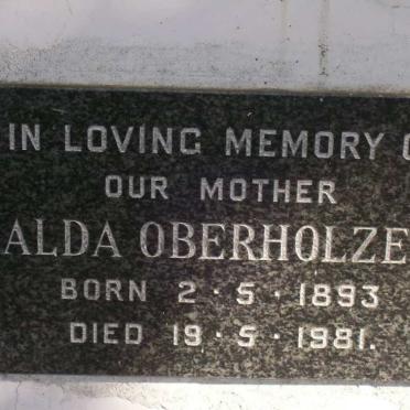 OBERHOLZER Alda 1893-1981