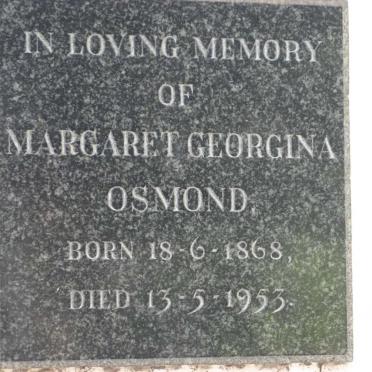 OSMOND Margaret Georgina 1868-1953