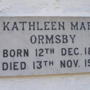 ORMSBY Kathleen Mary 1881-1955