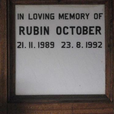 OCTOBER Rubin 1989-1992