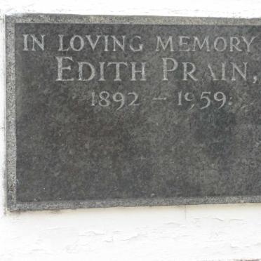 PRAIN Edith 1892-1959