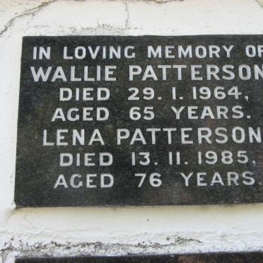 PATTERSON Wallie -1964 &amp; Lena -1985