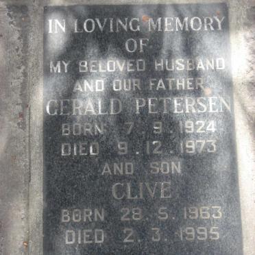 PETERSEN Gerald 1924-1973 :: PETERSEN Clive 1963-1995
