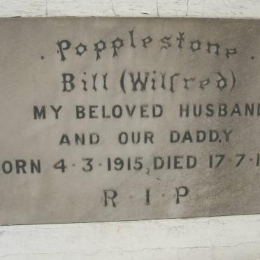 POPPLESTONE Wilfred 1915-1955
