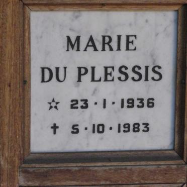 PLESSIS Marie, du 1936-1983