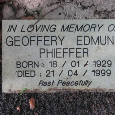 PHIEFFER Geoffery Edmund 1929-1999