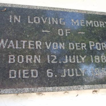 PORTEN Walter, von der 1880-1952