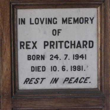 PRITCHARD Rex 1941-1981