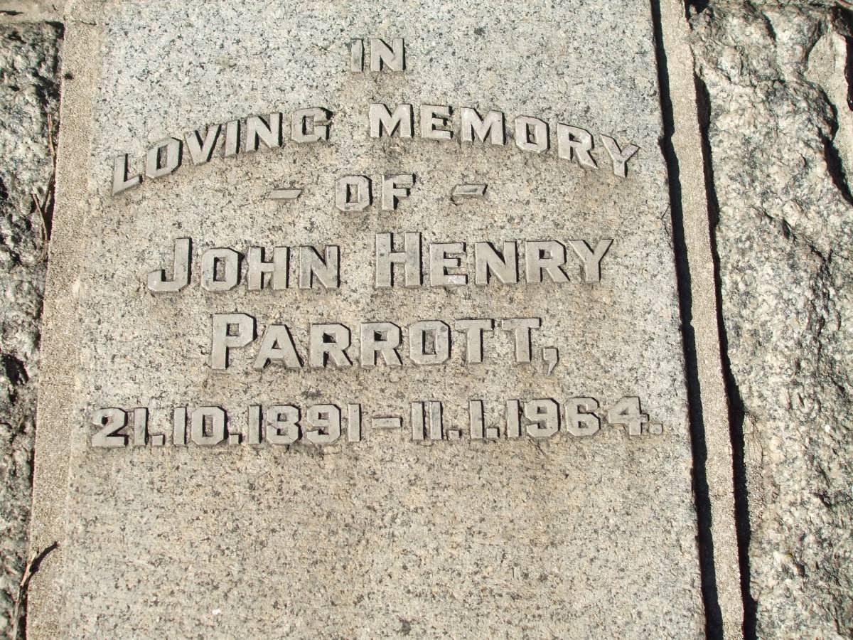 PARROTT John Henry 1891-1964