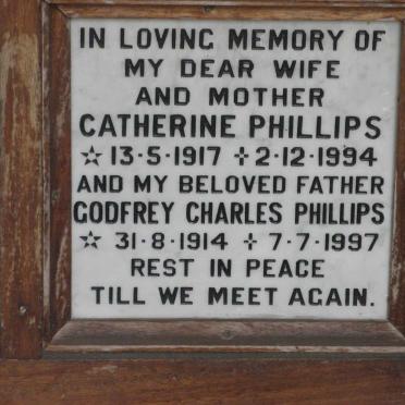 PHILLIPS Godfrey Charles 1914-1997 &amp; Catherine 1917-1994